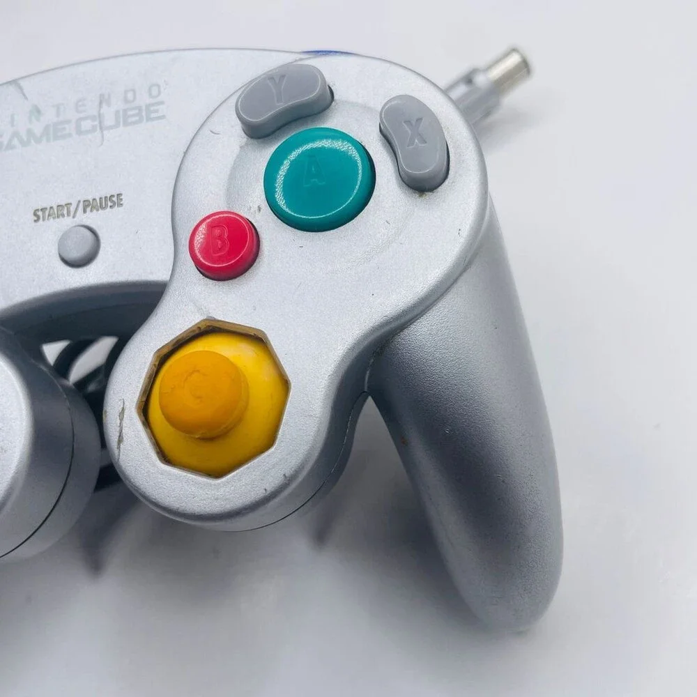 OEM Platinum Silver Nintendo GameCube Wired GC Controller DOL-003